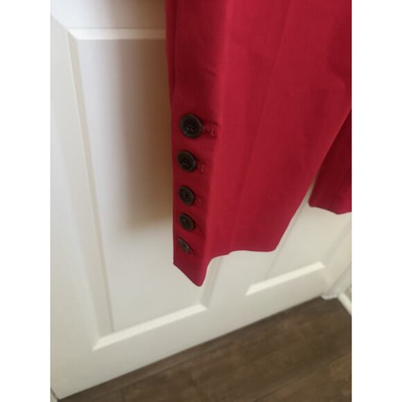 Talbots Women's 16W Red Hampshire Ankle Dress Pants, Pockets, Belt Loops - Picture 3 of 6